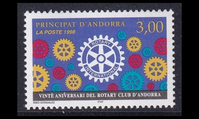 Andorra Fr 522 ** Rotary Club (1998)