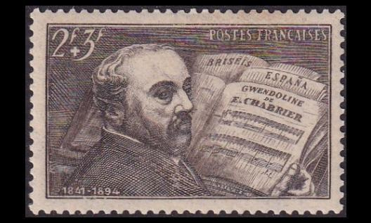 Ranska 553 ** Oopperasäveltäjä Emanuel Chabrier (1942)