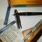 SHEAFFER`S MUSTEKYNÄ ja Quick Point ST. Louis TÄYTELYIJYKYNÄ - pikkukuva 4