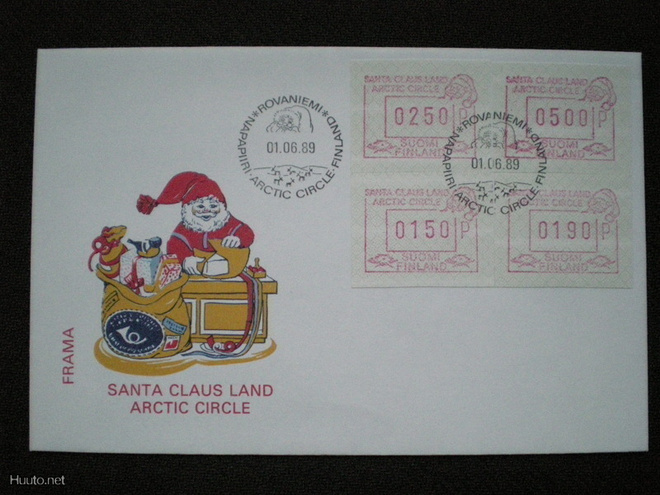 FDC ATM 6 0150 p / 0190 p / 0250 p / 0500 p 1.6.1989