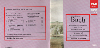Academy Of ST. Martin In The Fields - 1987 - Bach- Orchestra
