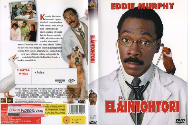 ELÄINTOHTORI	(1 981)	k	-FI-	DVD		eddie murphy	1998
