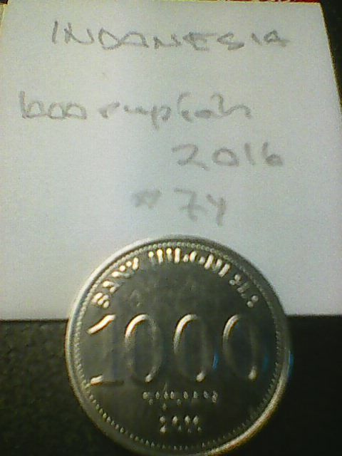 Indonesia 1000 rupiah 2016, km#74