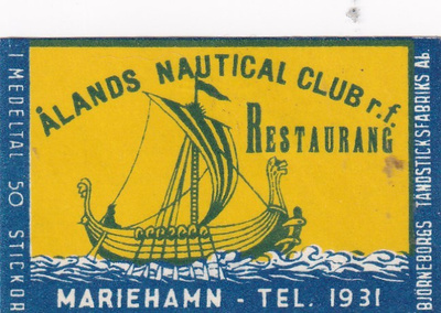 Mariehamn, Ålands Nautical club r,f. Restaurant  b667