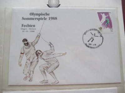 Soul 1988 miekkailu olympia kuori leimoineen