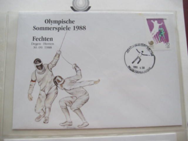 Soul 1988 miekkailu olympia kuori leimoineen