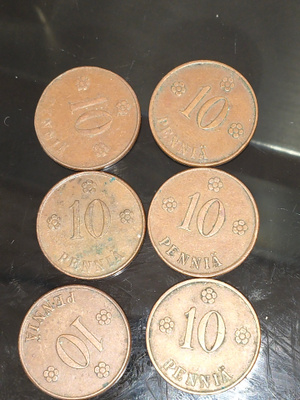 10 penniä 1920 ja 1921