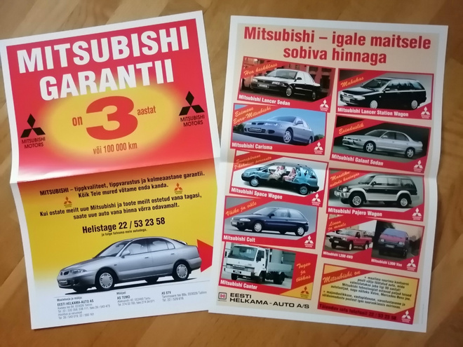 1996 Mitsubishi esite - KUIN UUSI - viro