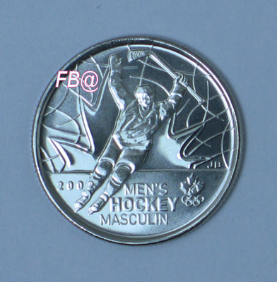 2010 Kanada 25c. Juhlakolikko Miesten jääkiekko voiton juhla