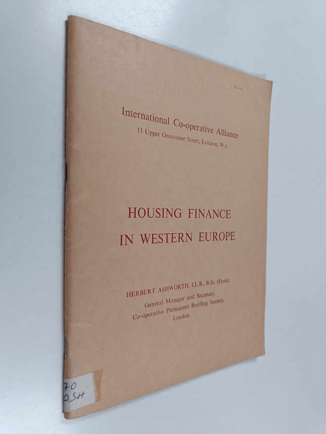 Herbert Ashworth : Housing finance in Western Europe