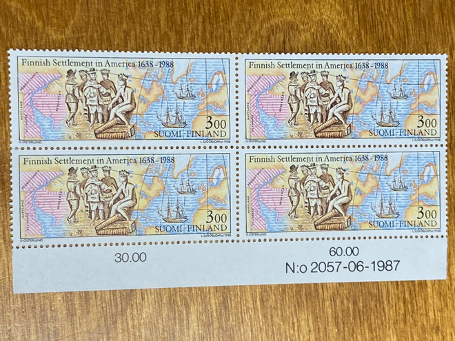 AMERIKAN SUOMALAISASUTUS 1638-1988 NUMERO NELIÖ**