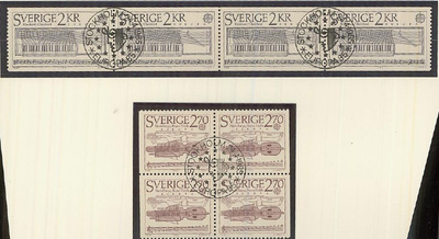 Ruotsi Mi 1328-9 o 4 sarjaa