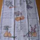 KALENTERIPYYHE 1992, HEDELMÄT - pikkukuva 1