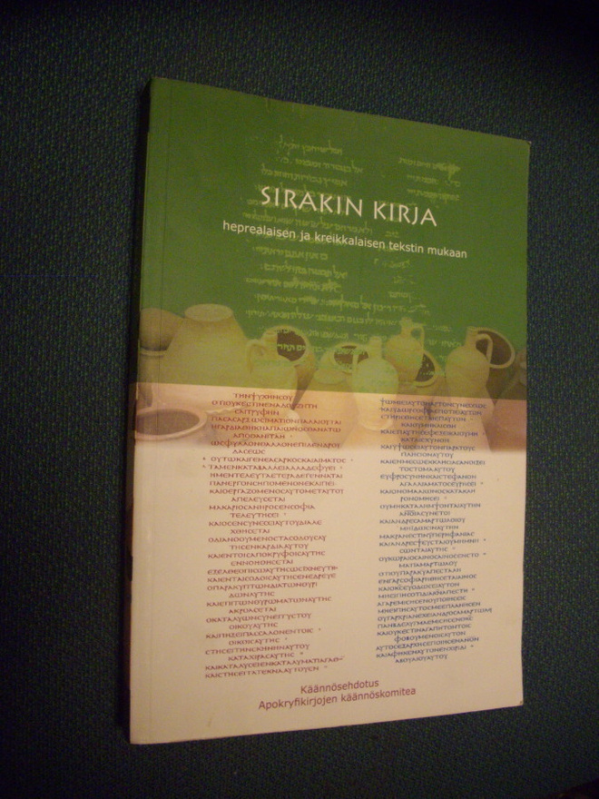 SIRAKIN KIRJA (1.p.2005) Sis.postikulut
