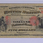 USA 5 Dollars New Jersey UNC kullattu (muoviseteli) - pikkukuva 1