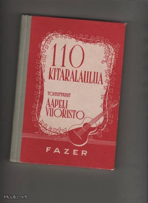 [Vuoristo, Aapeli]: 110 kitaralaulua, Fazer 1964, sid., K3