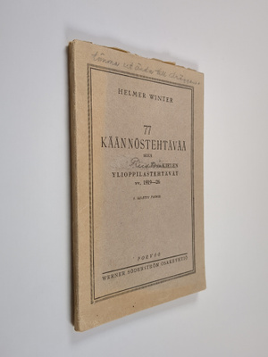 77 käännöstehtävää sekä toisen kotimaisen kielen ylioppil...