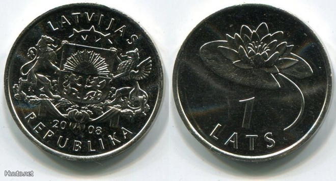 ***1 lat 2008 Latvia Water lily/ lilja***