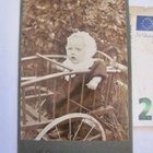 VANHA CDV Valokuva Lapsi Kivat Lastenvaunut 1900-l - pikkukuva 1