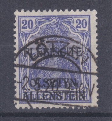 Saksab reich Allenstein 1920 Mi 5