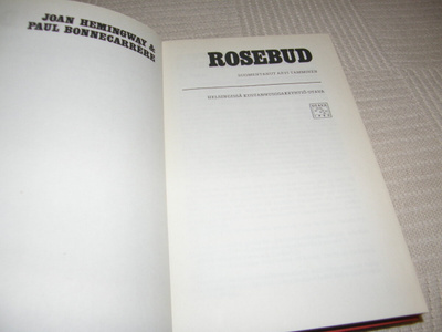 Hemingway - Bonnecarrere Rosebud  -sid
