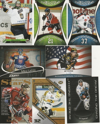 2008/09 Cardset perus ja erikoiskortit alk. 0.25e kpl