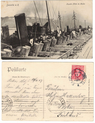 Vanha kortti, Saksa, Sassnitz auf Rügen, Torpedoveneitä