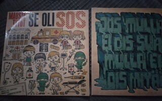 Maustetytöt 2 x 7" sos jos mulla ei ois lp vinyyli