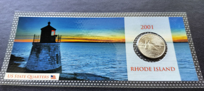 US State Quarters, Rhode Island 2001 kortissa, UNC