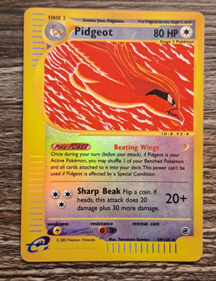 Pidgeot rare reverse holo!