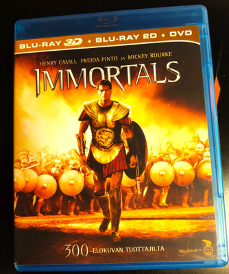 IMMORTALS 3D + 2D BLU-RAY + DVD