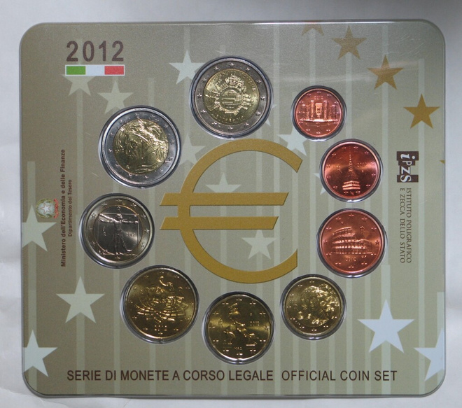 2012 ITALIA  1c - 2€ + 2€ juhlakolikko
