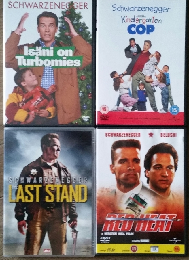 Arnold Schwarzenegger 4 Kpl -DVD