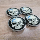 BMW vannekeskiöt – Pääkallo – 68mm (4kpl sarja) - pikkukuva 1