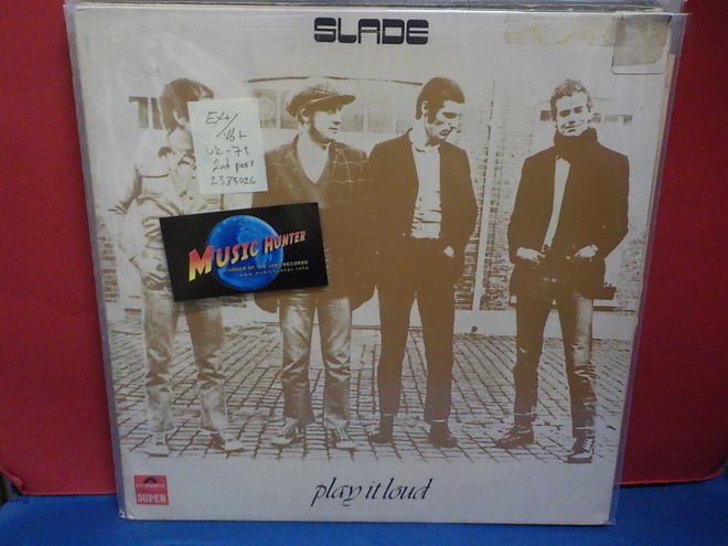 SLADE - PLAY IT LOUD UK -71 2ND PRESS EX+/VG+ LP