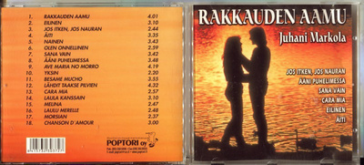 JUHANI MARKOLA . CD-LEVY . RAKKAUDEN AAMU