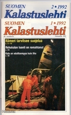 Suomen kalastuslehti 1992 99.vuosikerta irtonumeroina (1-8)