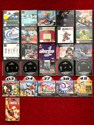 PlayStation 1 -pelit ja demot - 25kpl yhdessä tai erikseen