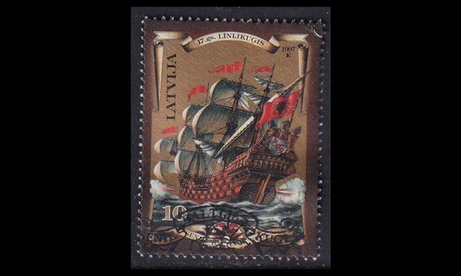 Latvia 454 o Vanha purjealus (1997)