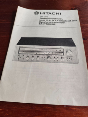 Hitachi stereoviritinvahvistin käyttöohje SR-903