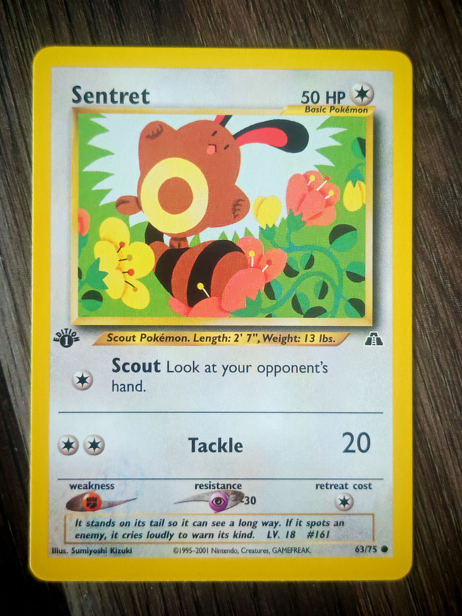 Pokemon kortti Sentret Neo discovery 1st edition
