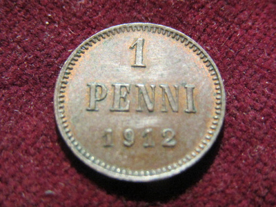 1 penni  1912