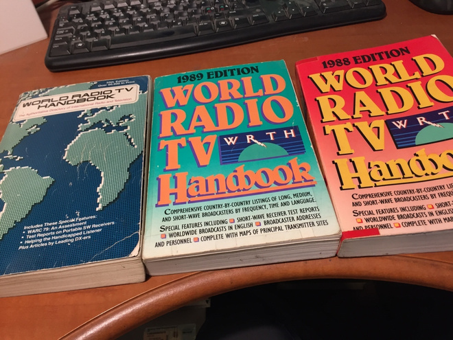 WORLD RADIO TV HANDBOOK 3 BOOKS 1981-1989