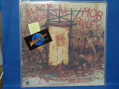 BLACK SABBATH - MOB RULES M-/M- 1ST -81 SCANDINAVIA PRESS LP