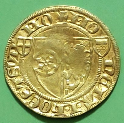 Saksa, Mainz Johann II von Nassau 1397 - 1419 Gold Gulden.