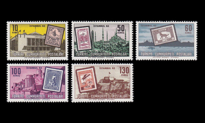 Turkki 1879-83 ** Postimerkkinäyttely ISTANBUL 63 (1963)