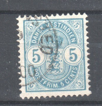 Tanskan Länsi-intia 1900 5 cent (3)