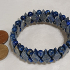Lapis lazuli kivi rannekoru sininen kivi rannekoru - pikkukuva 2