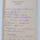 Risto Lindroos : Sodannälkäinen maisema : runoja (signeer... - pikkukuva 3