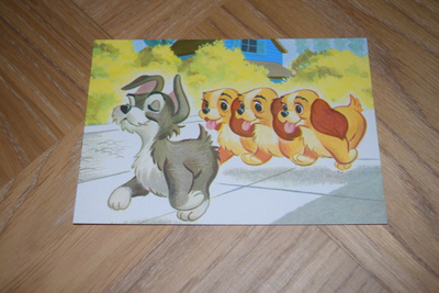 postikortti Disney kaunotar ja kulkuri